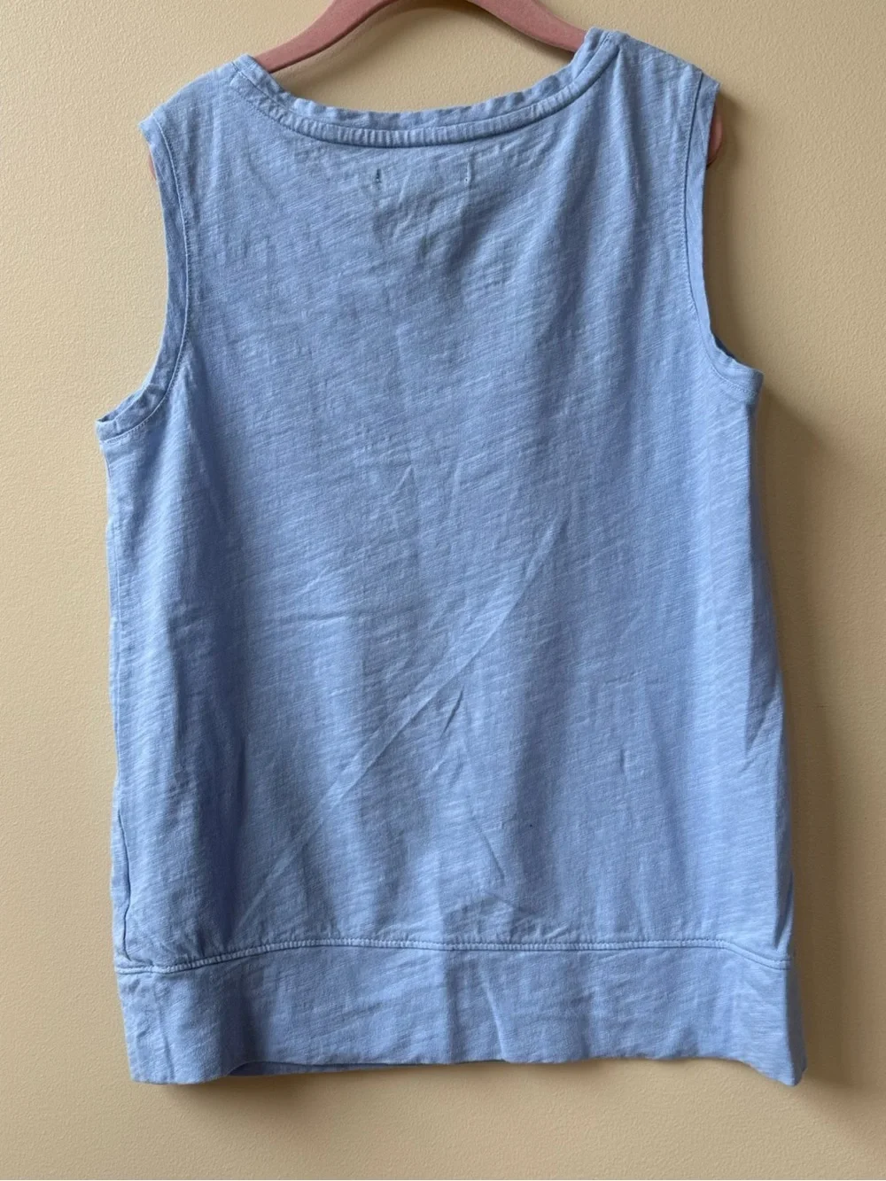 GAP Kids - Light Blue Tank with Blue French BullDog Camera Graphic - Size XL / 1